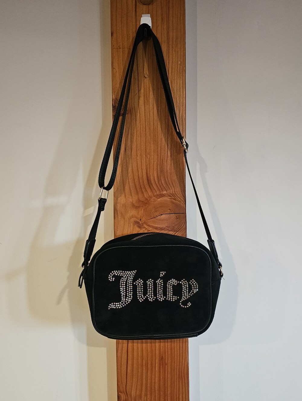 Juicy Couture Velour Obsession Camera Crossbody Bag